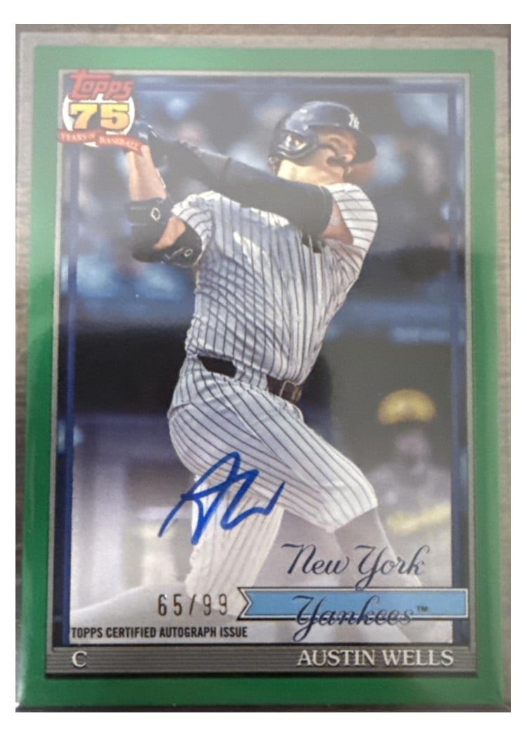 2026 Topps 1991 Topps Autographs Austin Wells #91A-AW card