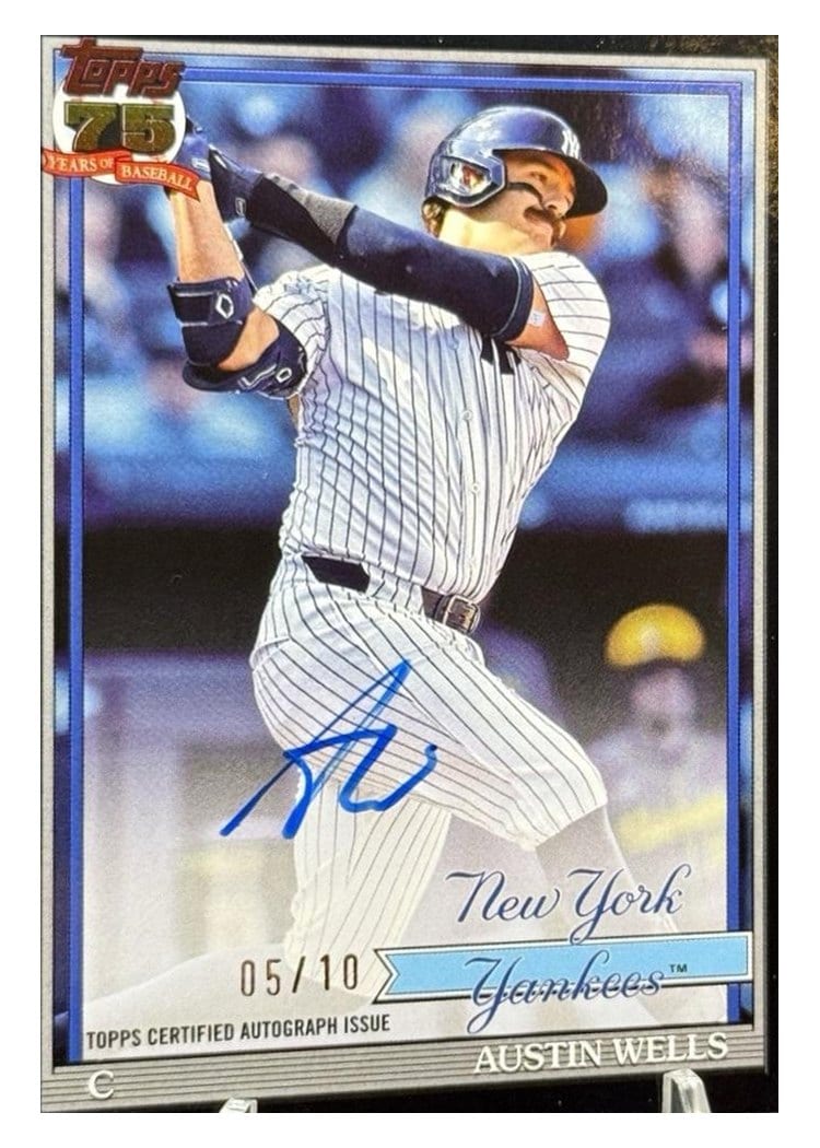 2026 Topps 1991 Topps Autographs Austin Wells #91A-AW card
