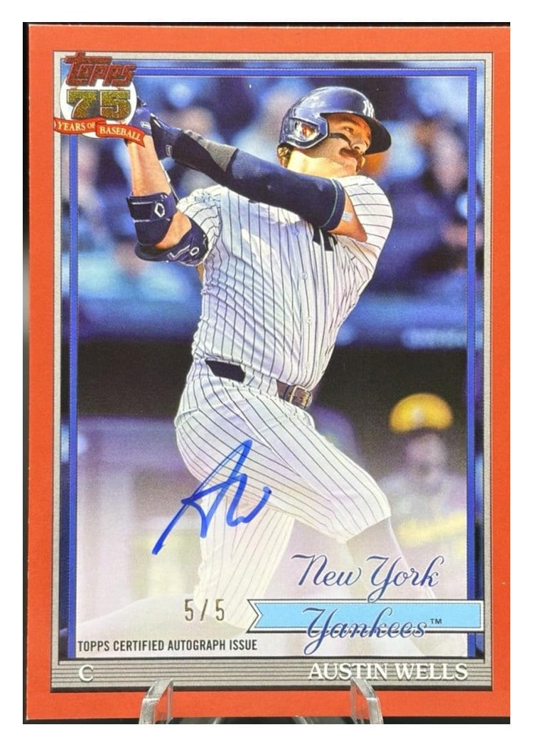 2026 Topps 1991 Topps Autographs Austin Wells #91A-AW card