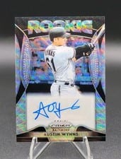 2019 Panini Prizm Rookie Autographs Austin Wynns #RA-AW card