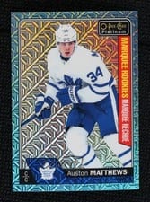 2016 O-Pee-Chee Platinum Auston Matthews Ice Blue Traxx #151 card