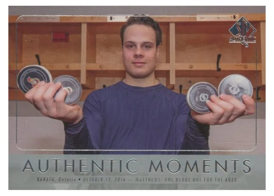 2016 SP Authentic Auston Matthews #111 card