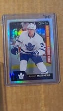2016 Upper Deck O-Pee-Chee Update Auston Matthews Rainbow Foil #694 card