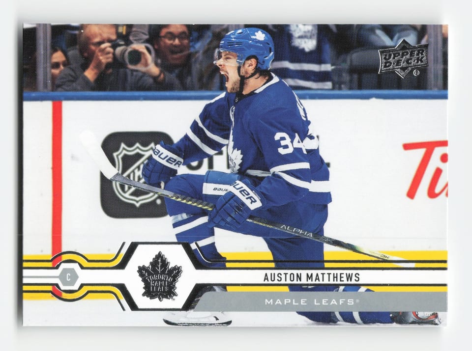 2019 Upper Deck Auston Matthews #1 card