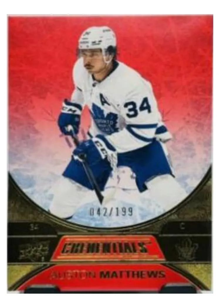 2021-22 Upper Deck Credentials Base Set Auston Matthews #5 card