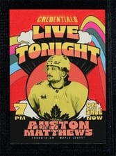 2023-24 Upper Deck Credentials Live, Tonight Auston Matthews #LT-17 card