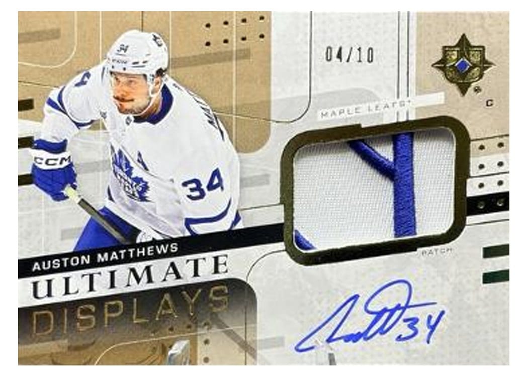 2023-24 Upper Deck Ultimate Collection Ultimate Displays Auston Matthews #UD-AM card
