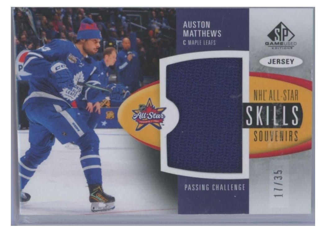 2024-25 SP Game Used 2024 All-Star Skills Souvenirs Jersey Relics Auston Matthews #SV-AM card