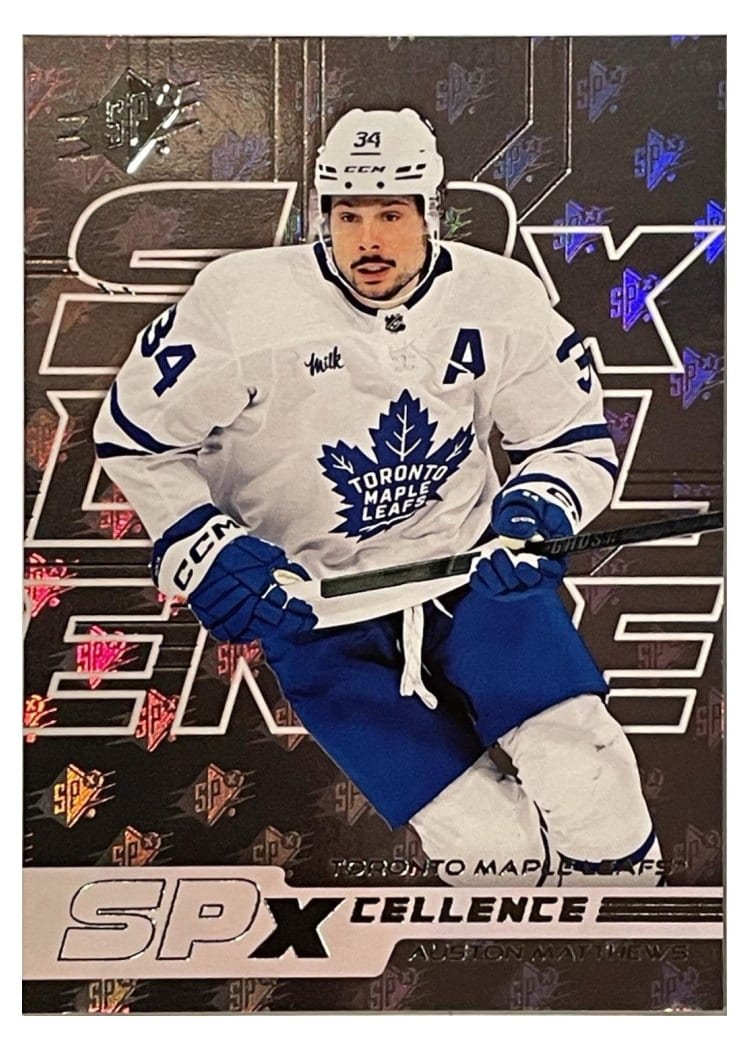 2025-26 SPx 2024 Update - SPxCellence Autos Parallel Auston Matthews #XC-AM card