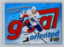 2025-26 Upper Deck Goal Oriented Auston Matthews #GO-17 card