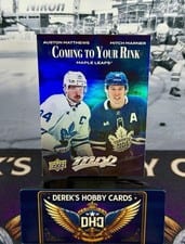 2025 Upper Deck MVP Coming to Your Rink Auston Matthews / Mitch Marner #CR-27 card