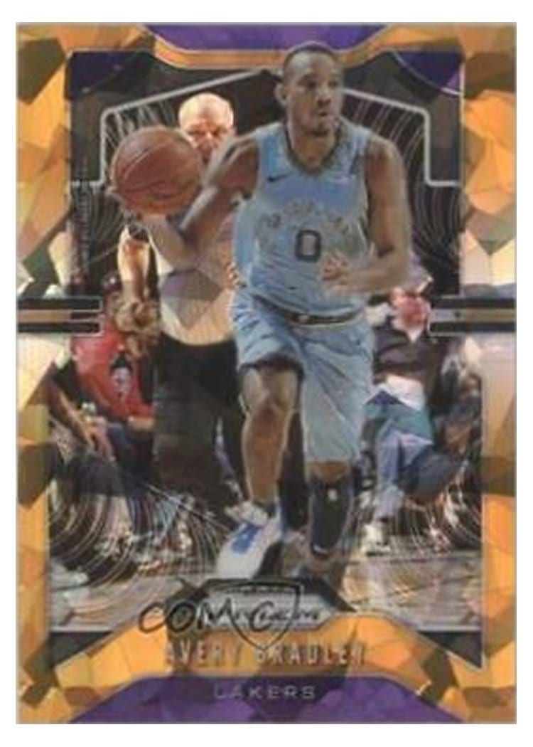 2019-20 Panini Prizm Base Set Avery Bradley Orange Prizm #137 card