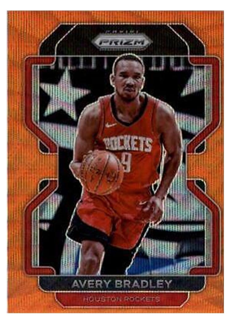 2021-22 Panini Prizm Base Set Avery Bradley Orange Wave #109 card