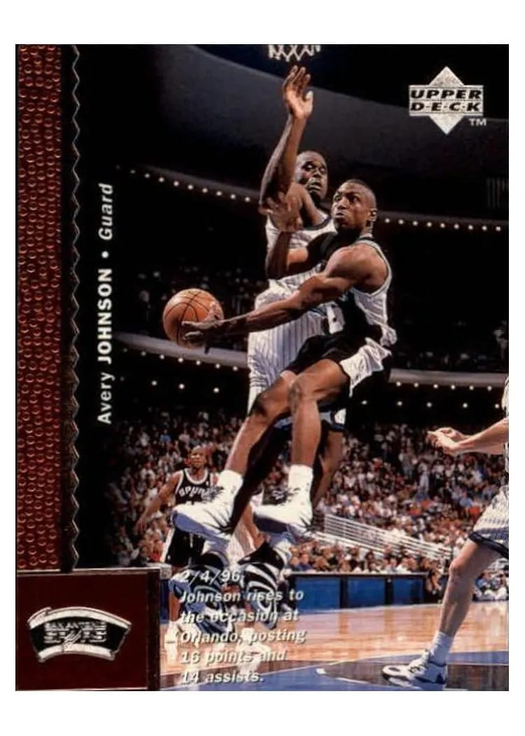 1996 Upper Deck Avery Johnson #110 card