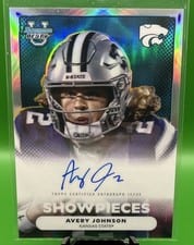 2025 Bowman University Best Bowman Showpieces Autographs Refractor Avery Johnson #BSA-AJ card