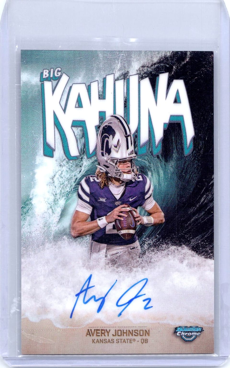 2025 Bowman University Chrome The Big Kahuna Autographs Avery Johnson #BK-AJ card