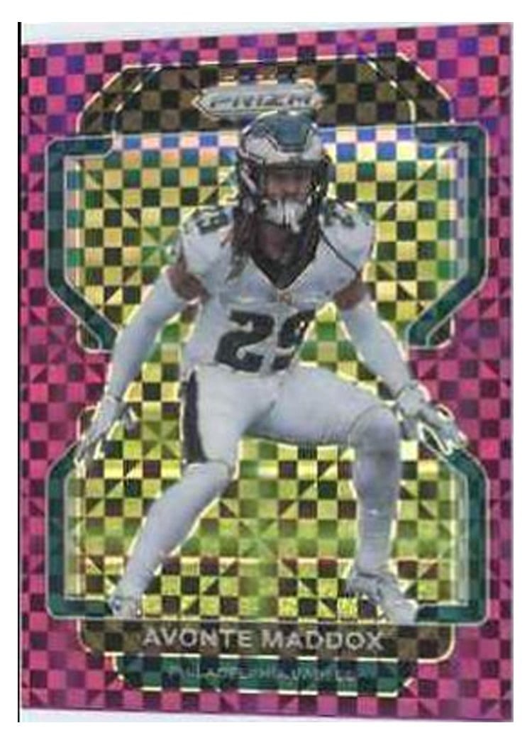 2021 Panini Prizm Base Set Avonte Maddox Purple Power Prizm #225 card
