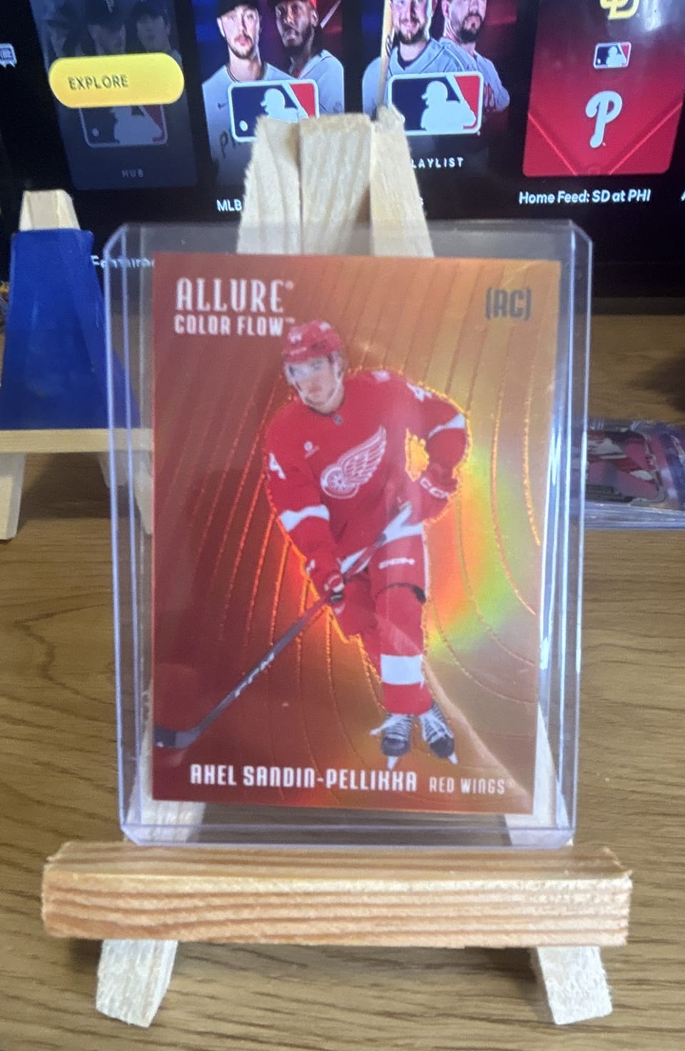 2025-26 Upper Deck Allure Color Flow Extended Rookies Axel Sandin-Pellikka #CF-AS card