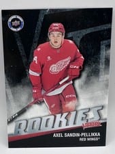 2026 Upper Deck National Hockey Card Day UD Victory Black Rookie Axel Sandin-Pellikka #V-15 card