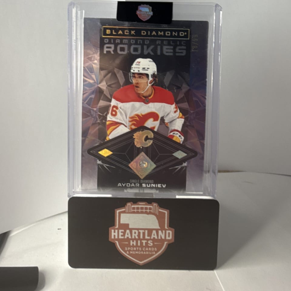 2025-26 Upper Deck Black Diamond Base Diamond Relic Rookies Aydar Suniev #BDR-AS card