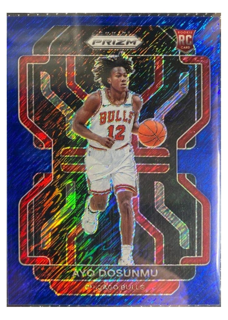 2021 Panini Prizm Ayo Dosunmu Blue Shimmer #271 card