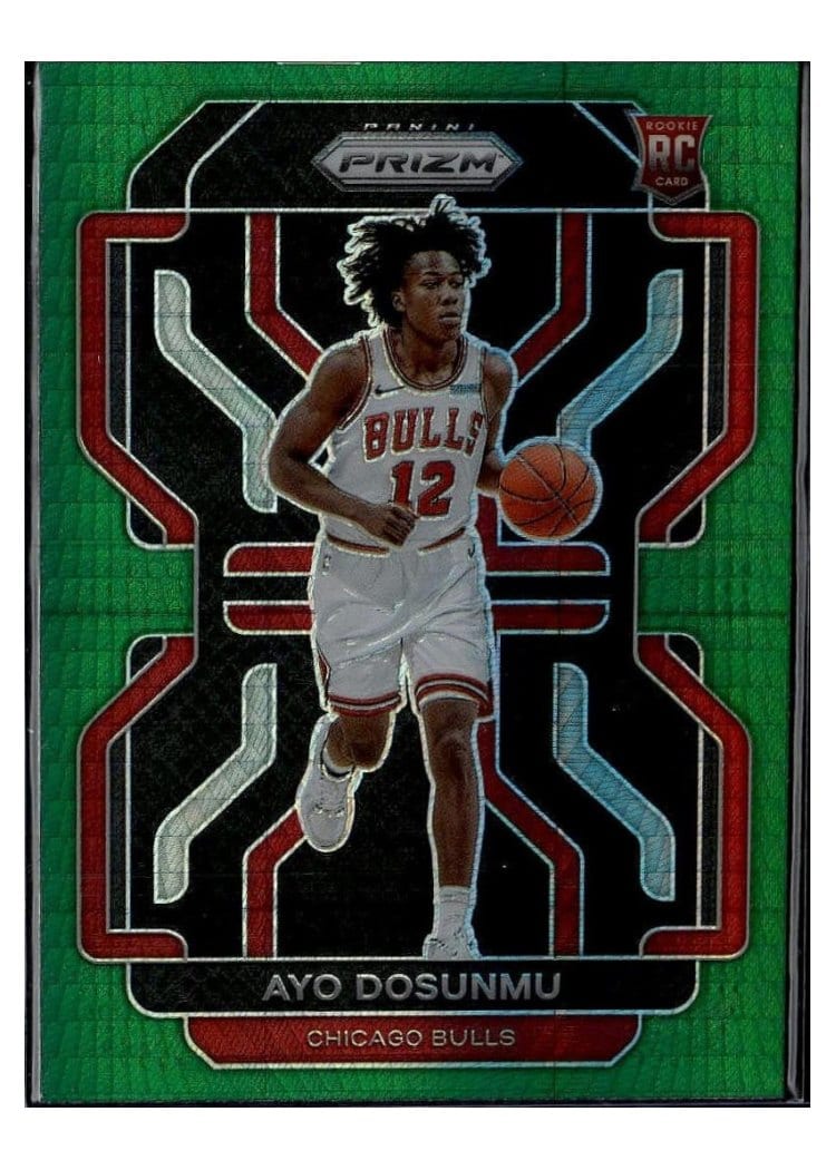 2021 Panini Prizm Ayo Dosunmu Green Hyper Prizm #271 card