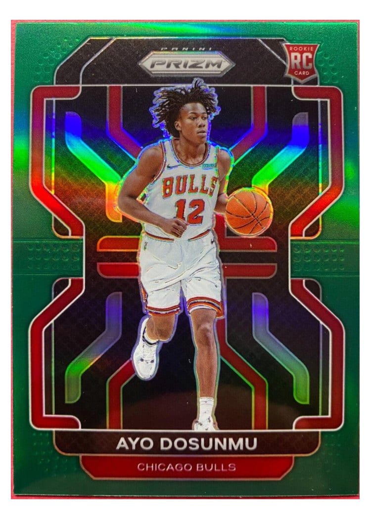 2021 Panini Prizm Ayo Dosunmu Green Shimmer #271 card