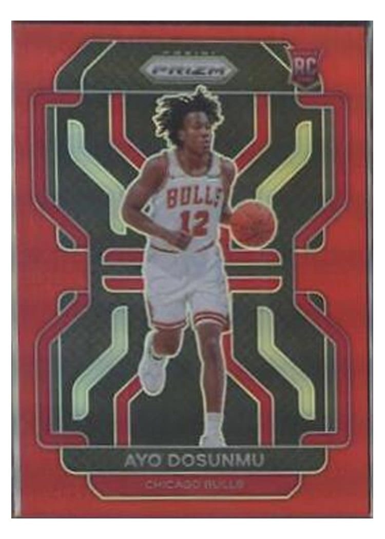 2021 Panini Prizm Ayo Dosunmu Red Gold Wave #271 card
