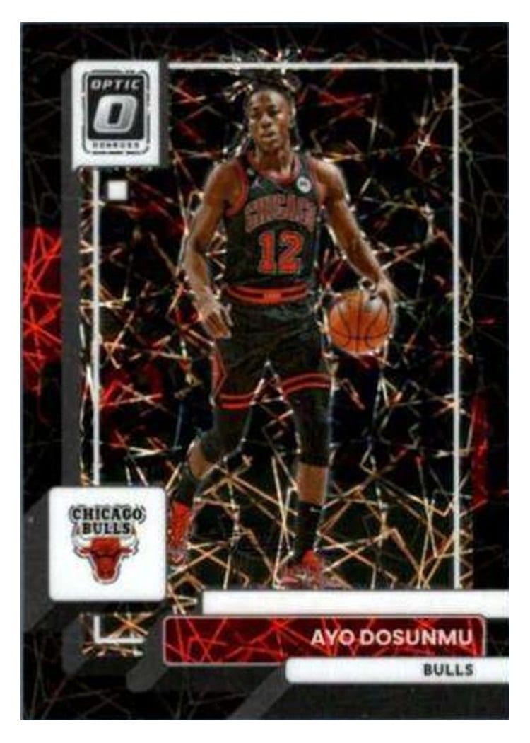 2022-23 Donruss Optic Base Set Ayo Dosunmu Black Velocity #63 card