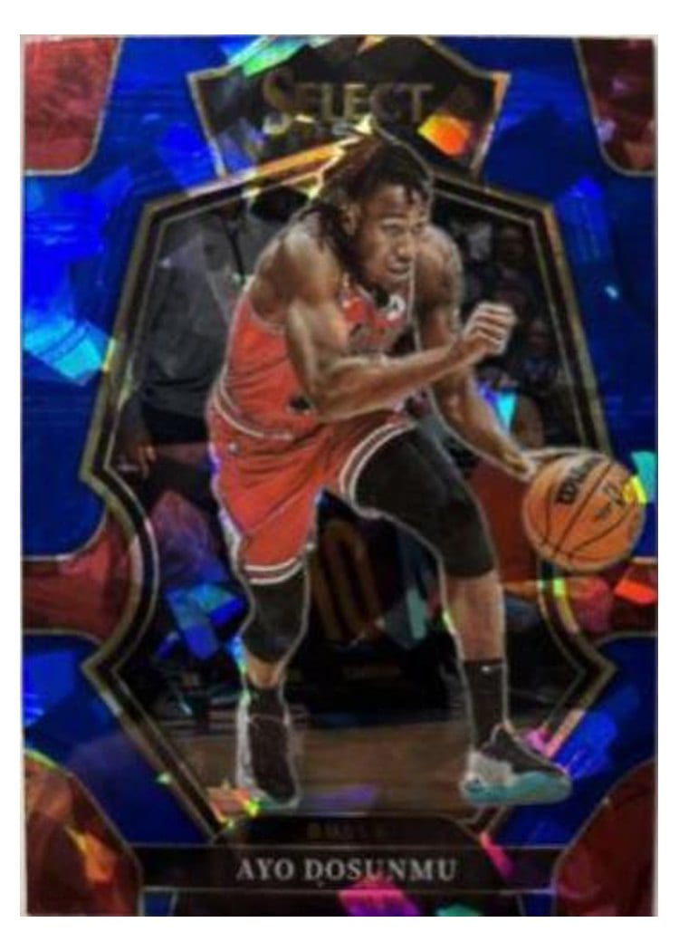 2022-23 Panini Select Base Set Ayo Dosunmu Green Ice Prizm #121 card