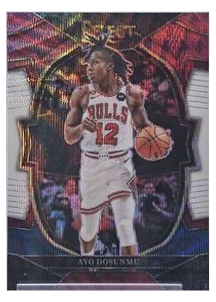 2022-23 Panini Select Base Set Ayo Dosunmu Tri Color Prizm #121 card