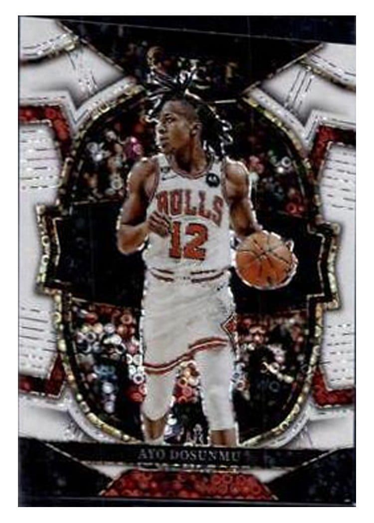 2022-23 Panini Select Base Set Ayo Dosunmu White Disco Prizm #221 card