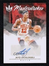 2023-24 Panini Court Kings Masterstrokes Autographs Ayo Dosunmu #MS-AYO card