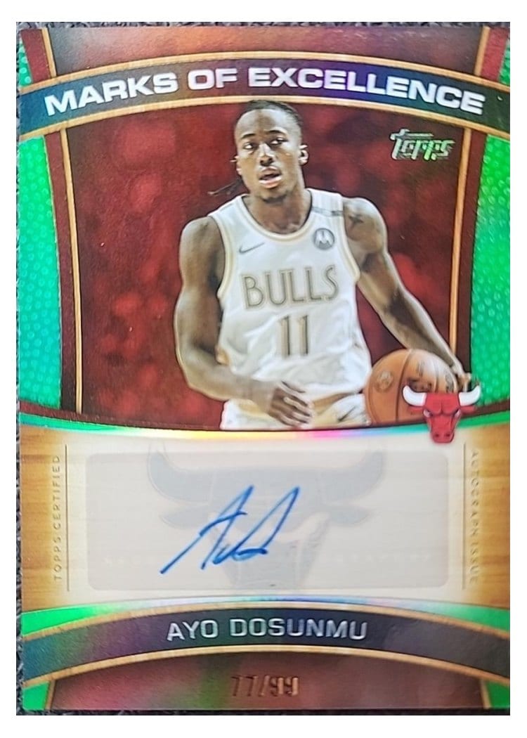 2025-26 Topps Marks of Excellence Ayo Dosunmu #ME-AD card