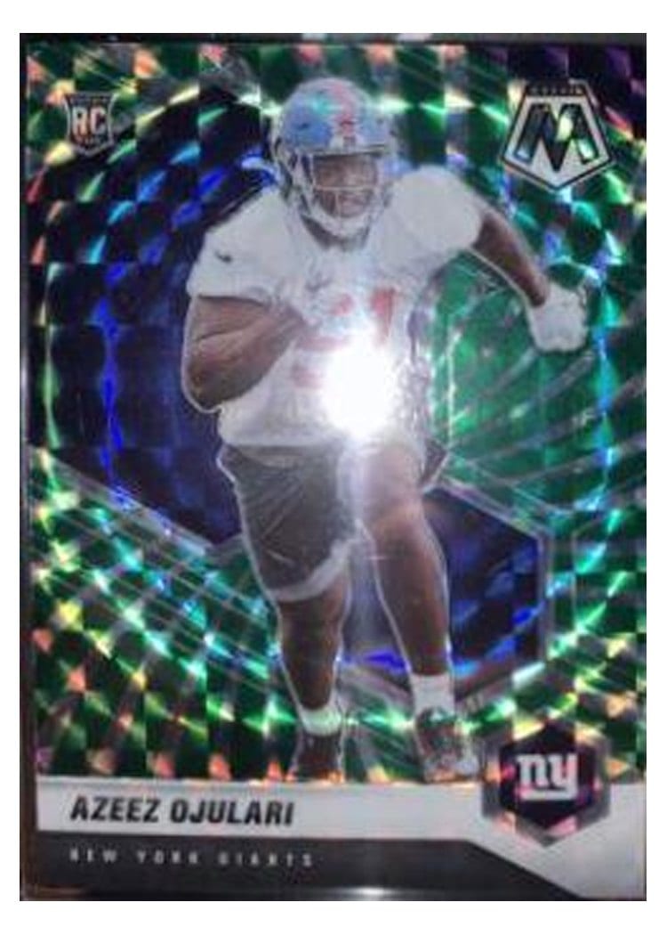 2021 Panini Mosaic Base Set Azeez Ojulari Green Mosaic #356 card