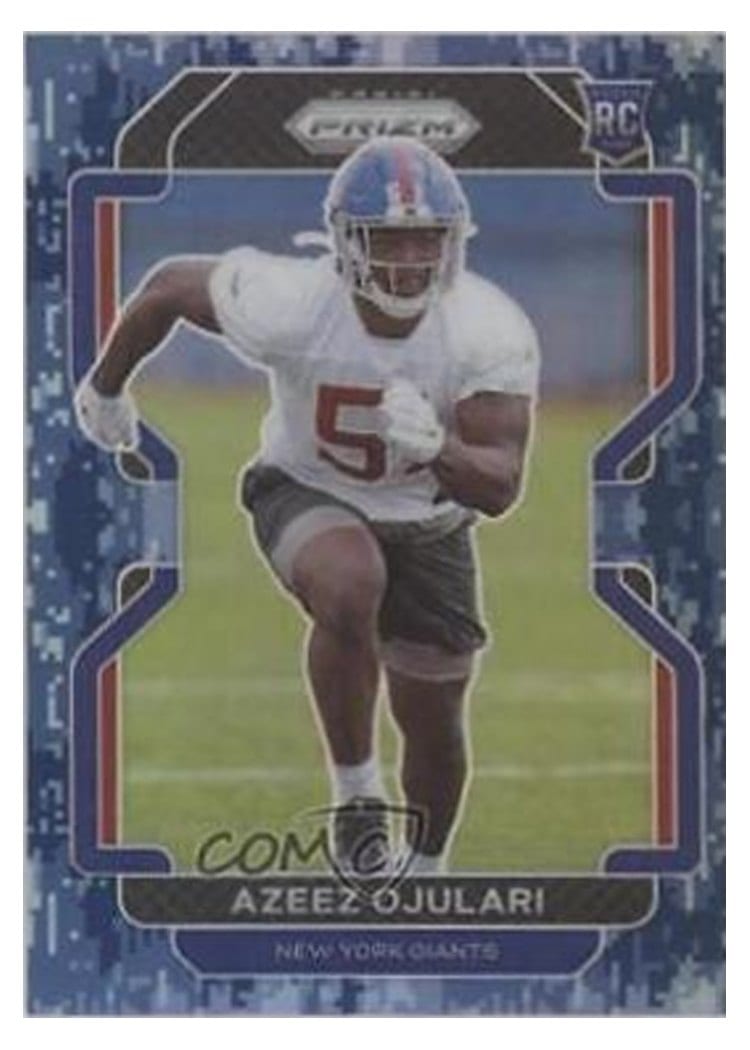2021 Panini Prizm Base Set Azeez Ojulari #386 card