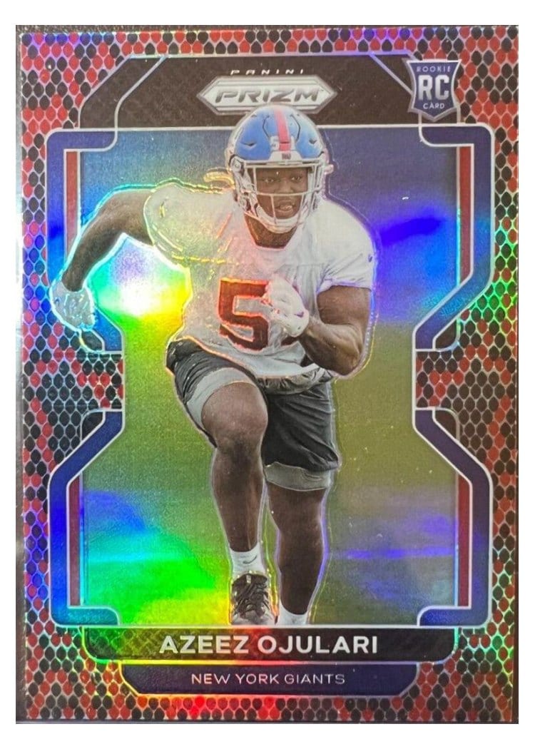 2021 Panini Prizm Base Set Azeez Ojulari #386 card