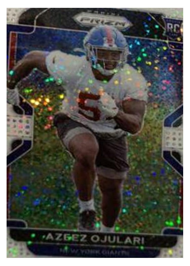 2021 Panini Prizm Base Set Azeez Ojulari White Sparkle Prizm #386 card
