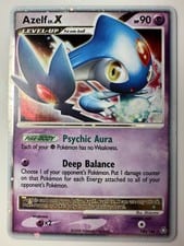 2008 Legends Awakened Azelf LV.X #140 card