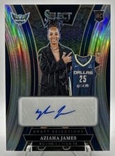 2025 Panini Select WNBA Draft Selections Signatures Aziaha James #25 card