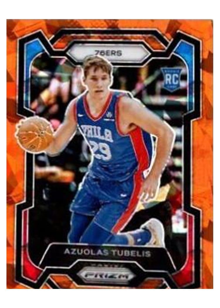 2023-24 Panini Prizm Base Set Azuolas Tubelis Orange Ice #283 card