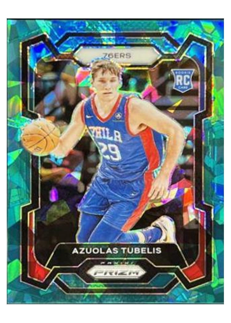 2023-24 Panini Prizm Base Set Azuolas Tubelis Teal Ice #283 card