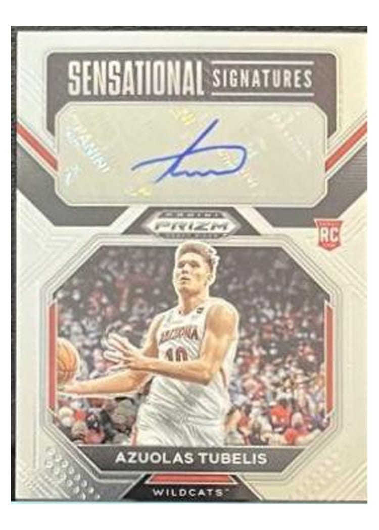 2023 Panini Prizm Draft Picks Sensational Signatures Azuolas Tubelis #SS-AZT card