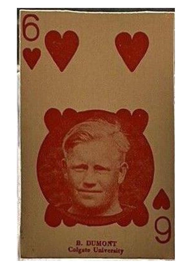 1927 W560 Hand Cut B. Dumont card