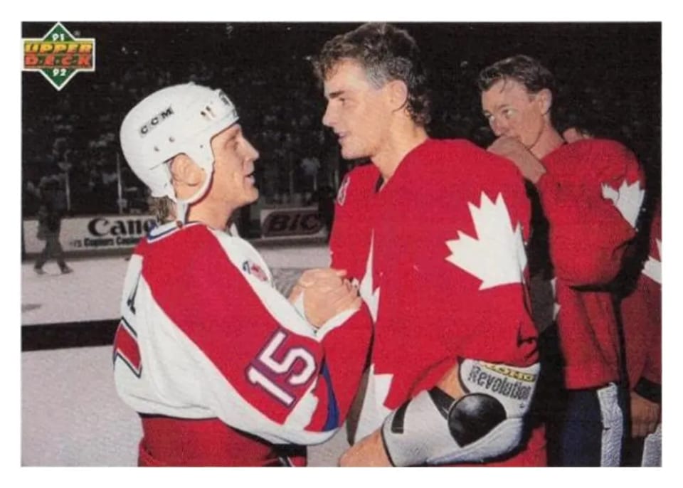 1991 Upper Deck B. Hull, E. Lindros #7 card