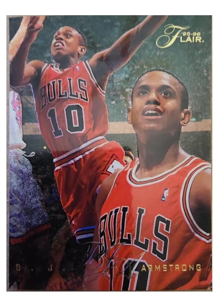 1995 Flair B.J. Armstrong #131 card