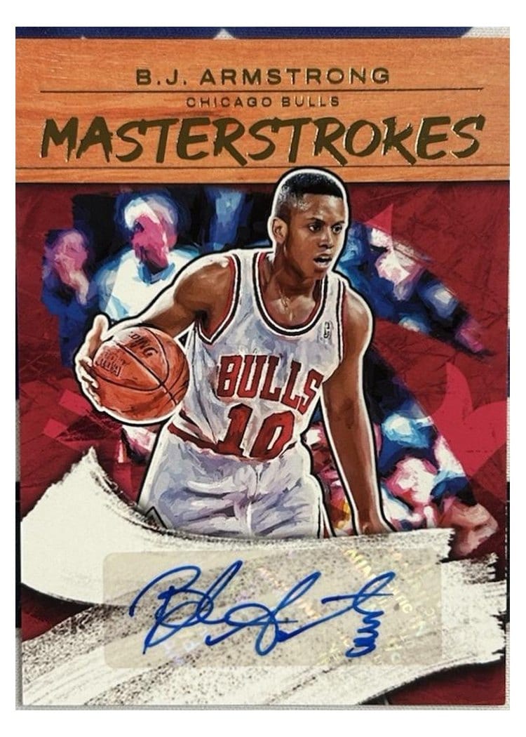 2022-23 Panini Court Kings Masterstrokes B.J. Armstrong #MS-BJA card