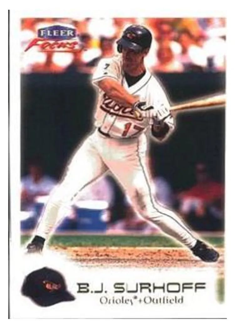 2000 Fleer Focus B. J. Surhoff #38 card