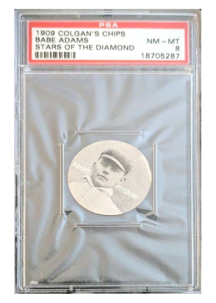 1909 Colgan's Chips Stars of the Diamond Babe Adams card