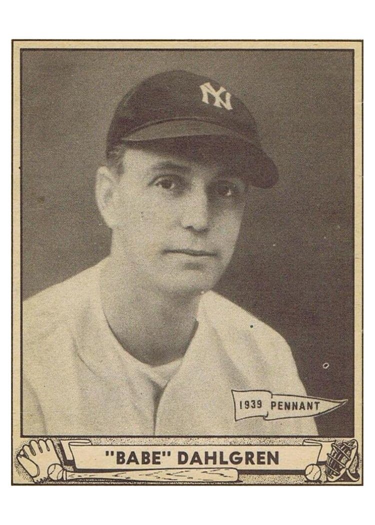 1940 Play Ball Babe Dahlgren #3 card